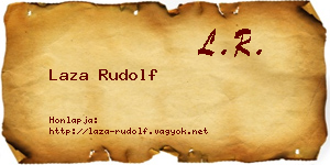 Laza Rudolf névjegykártya